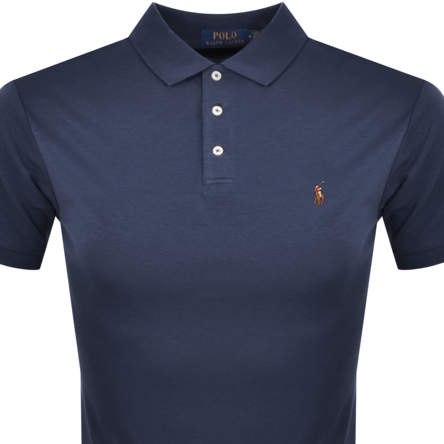 Polo Ralph Lauren Cotton Jersey Polo Shirt Navy